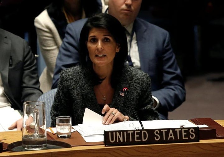 <em>Ambassador Haley in Security Council on chemical arms</em>