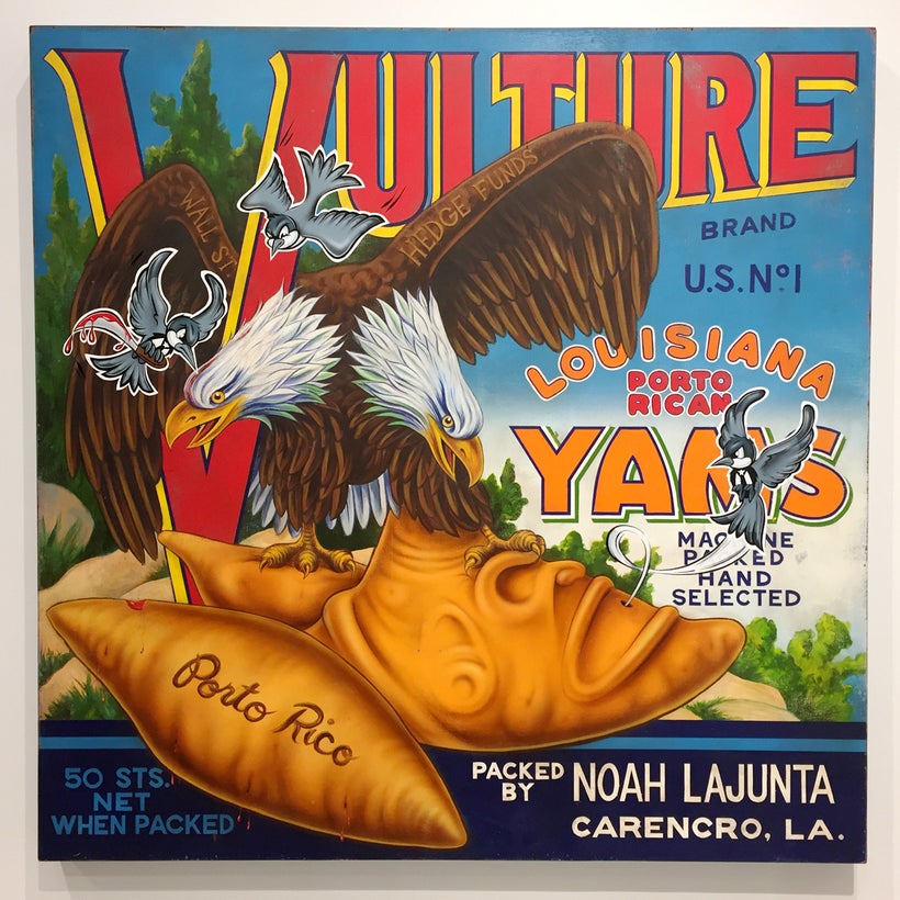 <em>Vulture Brand Yams</em> (Marca del buitre), 2017