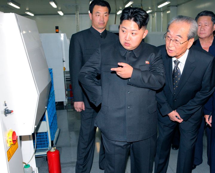 Kim Jong-un and his finger.