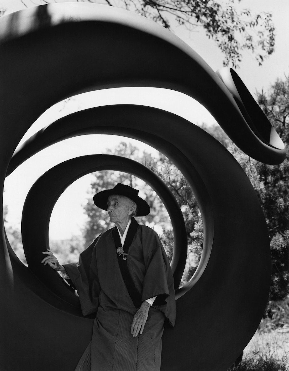 Bruce Weber, portrait of Georgia O’Keeffe, Abiquiu, N.M., 1984, gelatin silver print, 14 by 11 inches (35.6 by 27.9 centimeters).