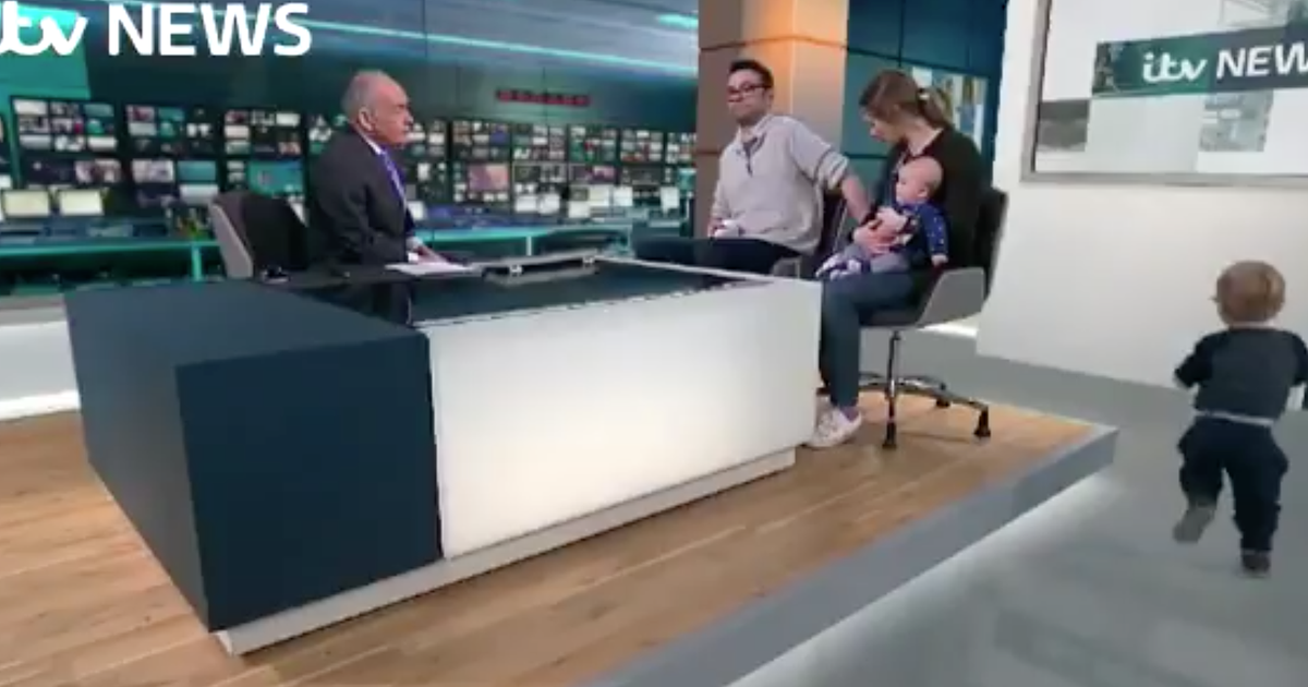 Toddler Runs Riot During Live ITV News Interview In Scenes That Will ...