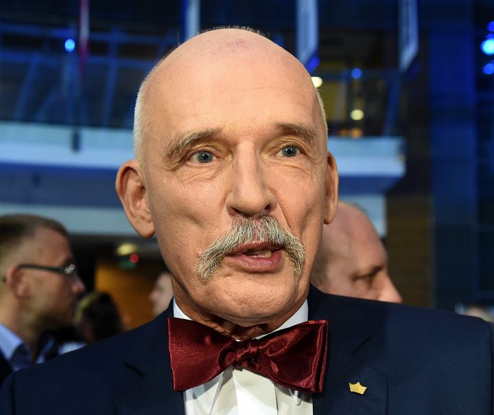 Janusz Korwin-Mikke said women should be paid less 'because they are weaker, smaller and less intelligent'