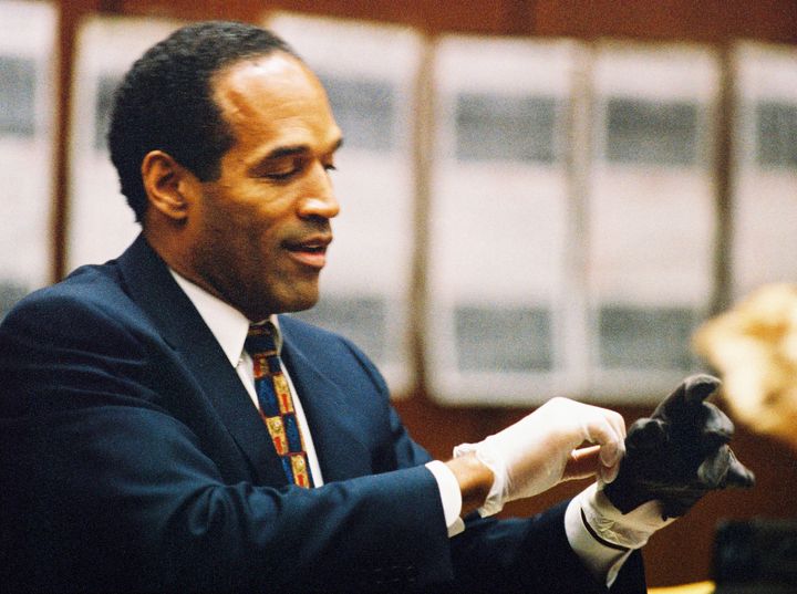 Millions watched as OJ tried on the leather glove left at the crime scene