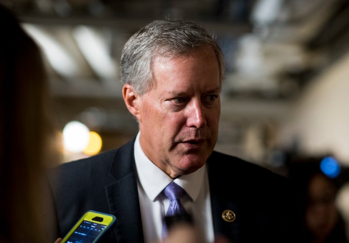 Rep. Mark Meadows (R-N.C.) leaves the House Republican Conference meeting in the Capitol on Sept. 7, 2016. Meadows vows he'll vote against any bill similar to the repeal bill that leaked two weeks ago.