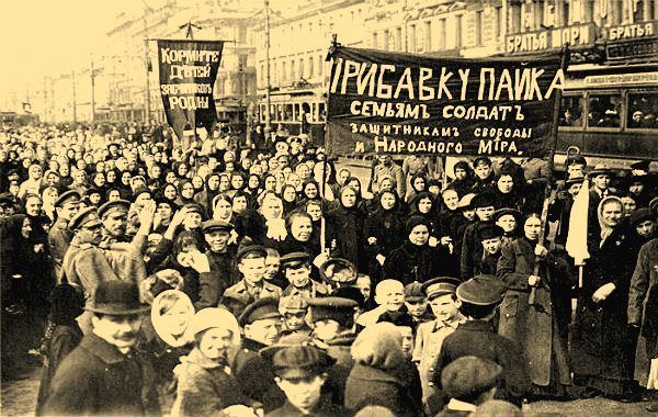 Women’s march in Petrograd, March 8, 1917