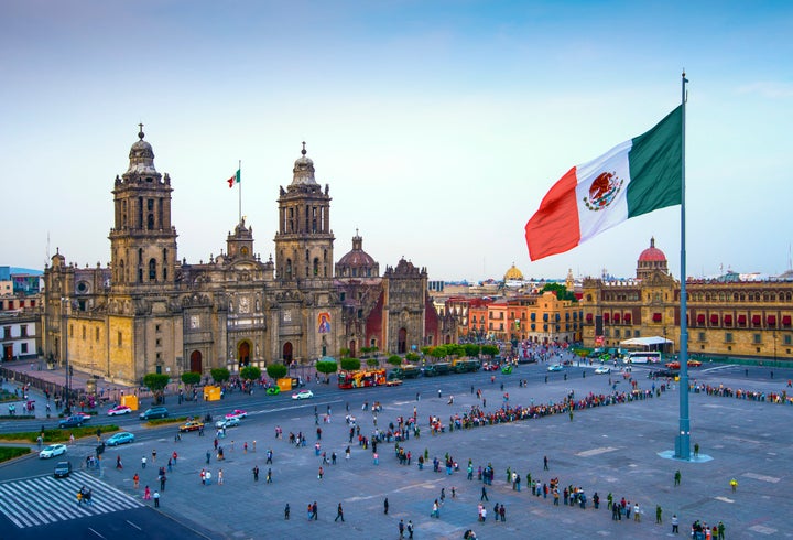 The Zocalo is the city's main plaza.