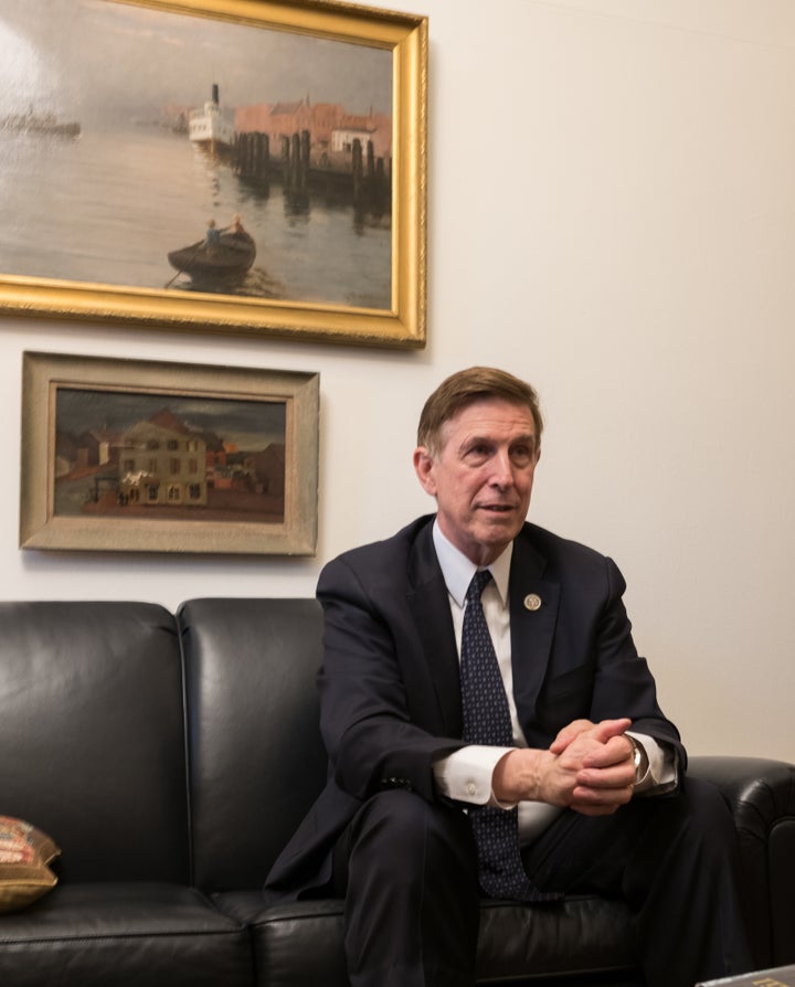 <p>Don Beyer answering questions about Donald Trump.</p>
