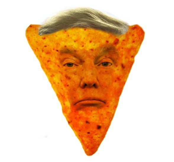 For some reason they don’t have pictures of Trump as a Flamin Hot Cheeto which is like??? How have y’all not seen the resemblance yet???