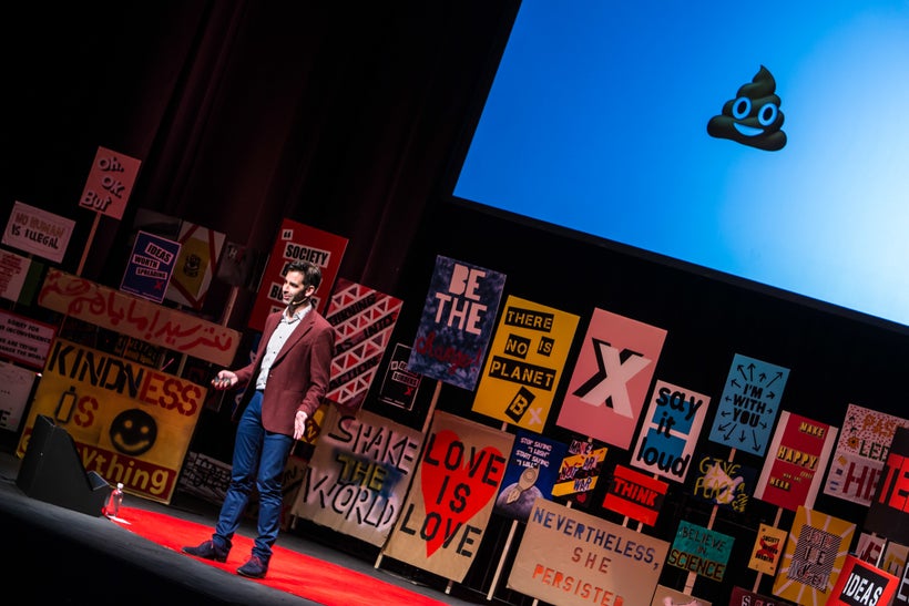 Jeremy Burge talking... emojis at TEDxEastEnd 2017
