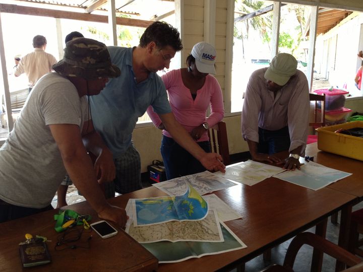 Leusden project meeting at Galibi, Suriname, 2013-14