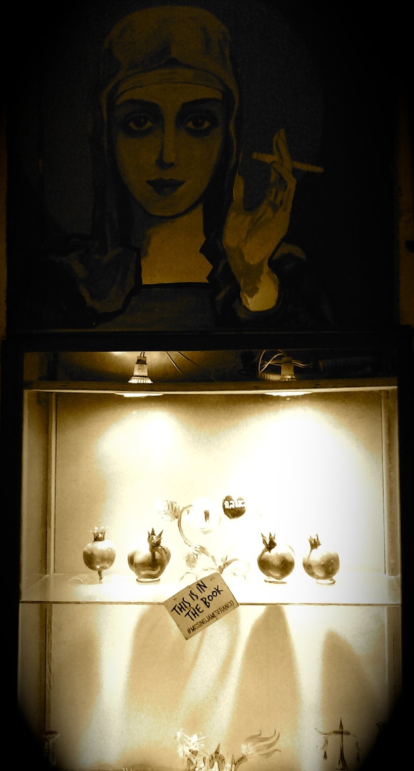 ...symbolizing the lush passion of eros surrounding the heart in the Jaffa window near the gate.