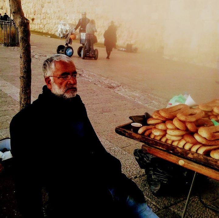 Zaki, the wise man outside the Jaffa Gate welcoming all travelers.