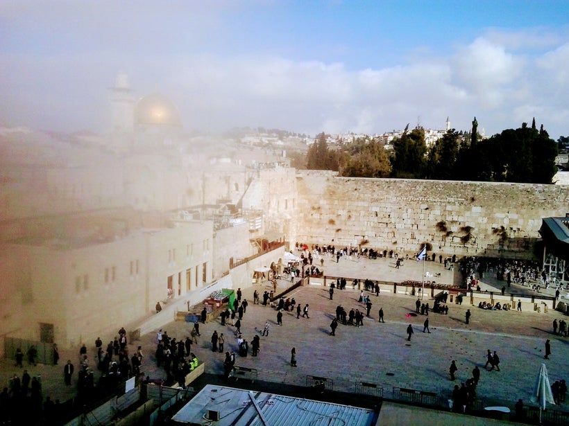 The Western Wall in Jerusalem.
