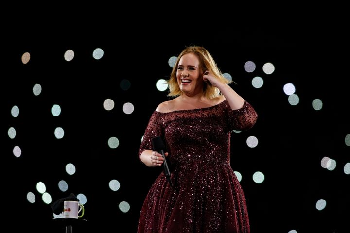 Adele on stage in Brisbane