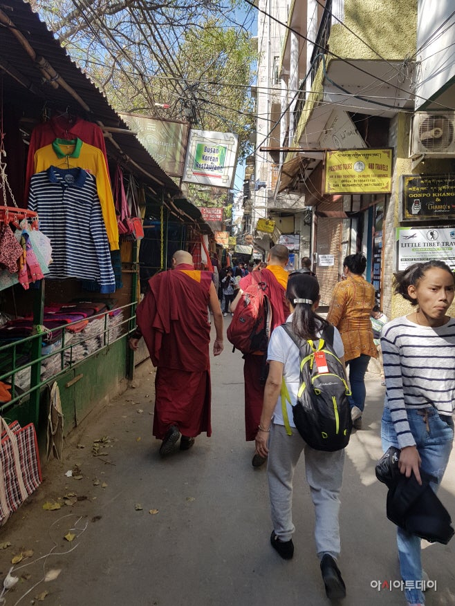 The streets of Majnu Ka Tilla, a Tibetan colony also known as Little Tibet of Delhi, is located in northern New Delhi./ Photo