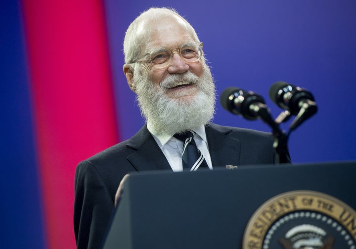 David Letterman (pictured in May 2016) called on Democrats to get a backbone and fight back against the new president.