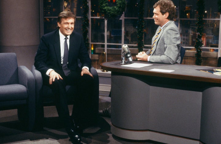 Letterman interviewing Trump in 1987.