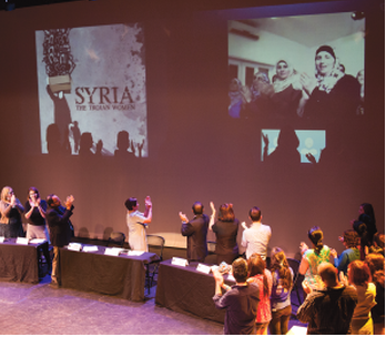 <p>“The inspirational cast of The Trojan Women received a standing ovation from a visibly moved Georgetown audience.”</p>