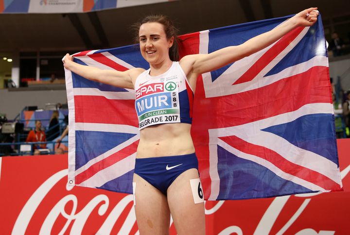 Laura Muir won her first major gold at the European Athletics Indoor Championship