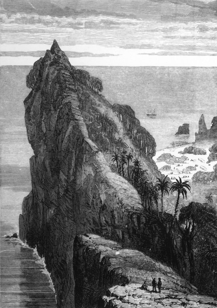The Pacific Island of Pitcairn, which was settled by mutineers of the HMS Bounty 
