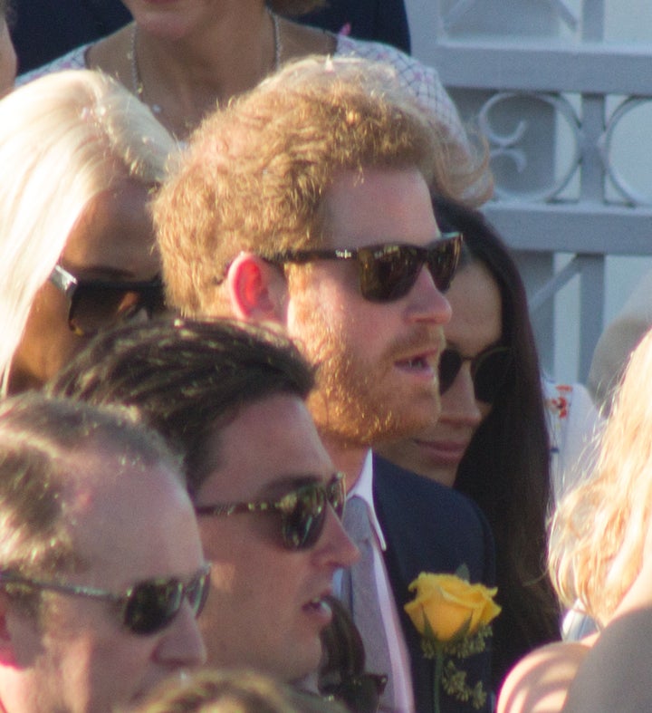 The prince sported shades and a little scruff.