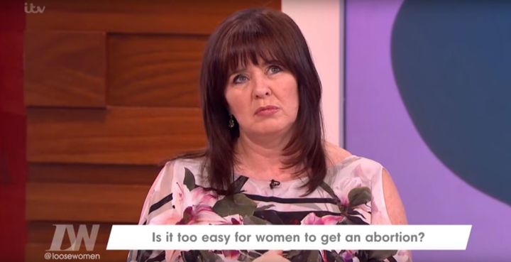 Coleen Nolan spoke of her abortion she had at the age of 16