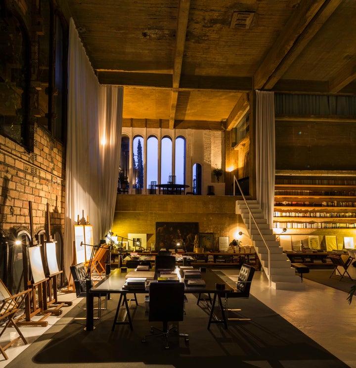 Bofill's architecture team works from the complex, in a <a href="http://www.ricardobofill.com/la-fabrica/read/" target="_blank">studio</a> complete with a workshop and archive rooms.