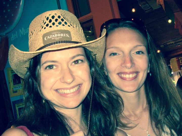 Bridget and Danielle celebrating Cinco de Mayo in San Diego.