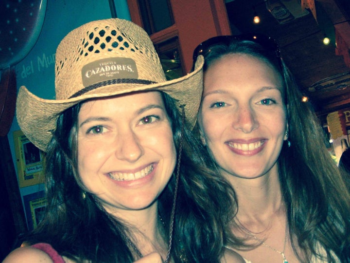 Bridget and Danielle celebrating Cinco de Mayo in San Diego.