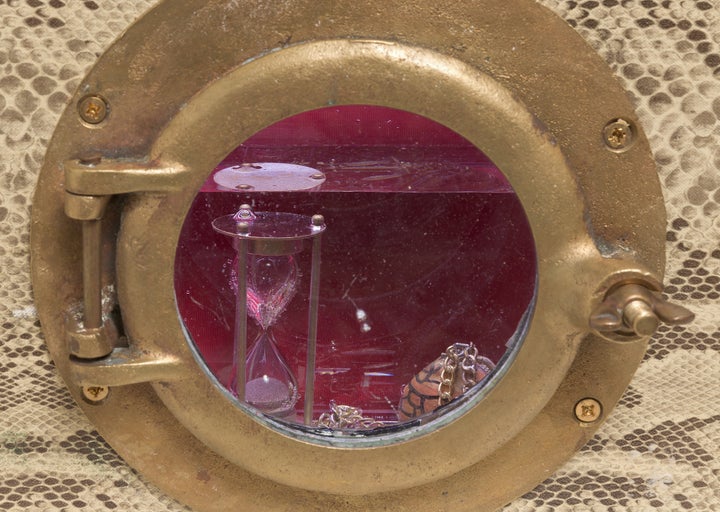 <p>Susan Amorde: It’s Time (detail)</p>