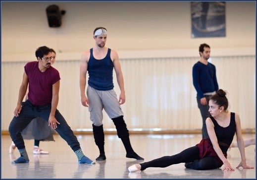 Arthur Pita, Luke Ingham and Dores André rehearse <em>Salome</em>.