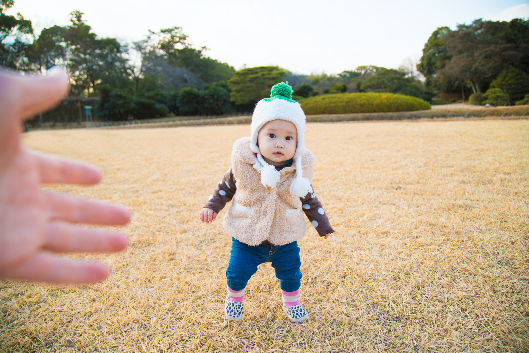 child learning to walk