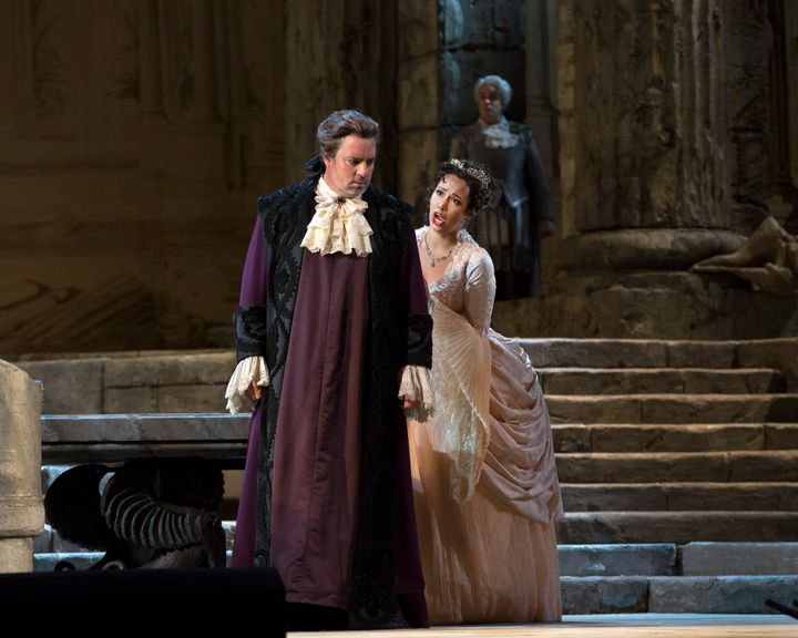 <p>Matthew Polenzani and Nadine Sierra in the Met’s <em>Idomeneo</em></p>