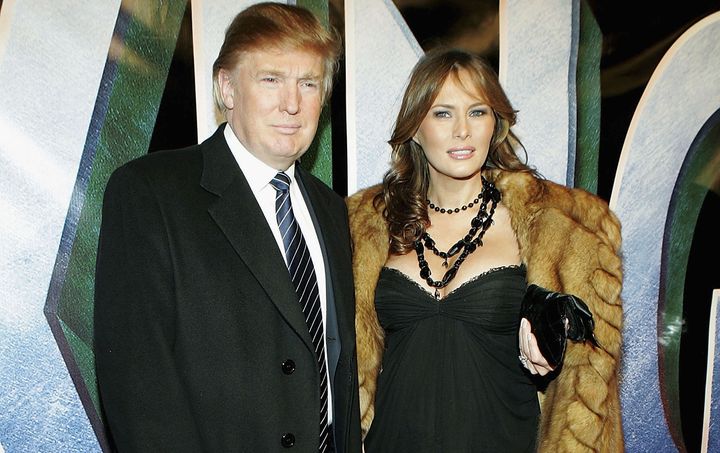 Donald and Melania Trump at the premiere of "King Kong" in 2005.