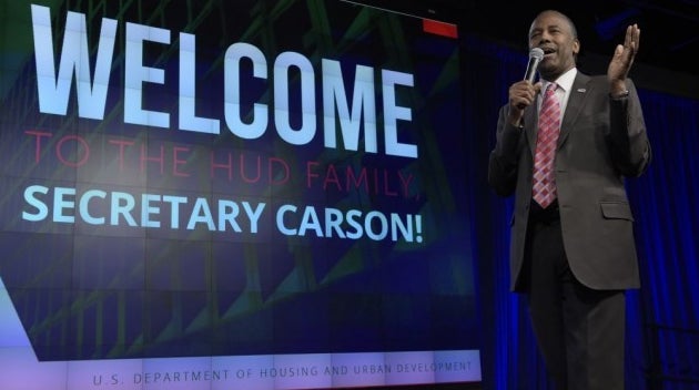 Mr. Ben Carson, Secretary of Housing and Urban Development, addresses the HUD employees, Monday, March 6, 2017. 