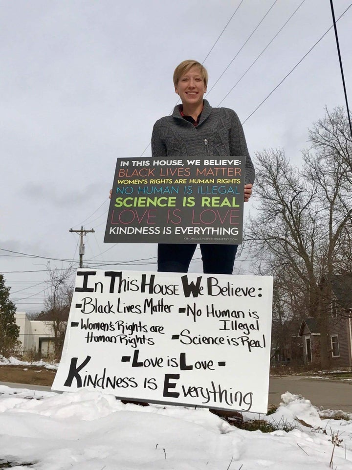 Kindness Is Everything Signs Promote Love In Response To Hate Huffpost Life