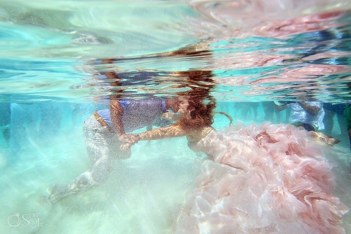 The couple made their mermaid/merman dreams come alive with this magical photo shoot. 