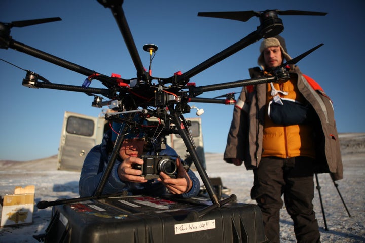 Ben Crossley, Camera Assistant, and Otto Bell, Director