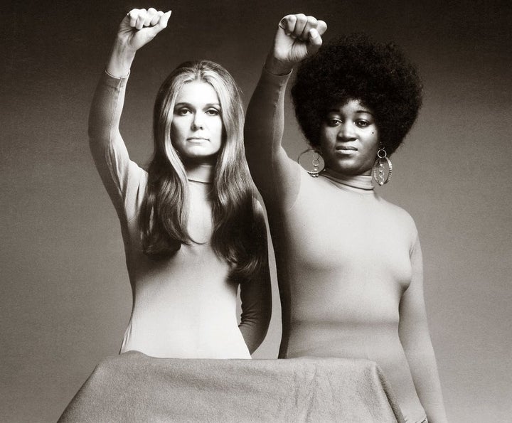 <p>Gloria Steinem and Dorothy-Pitman Hughes</p>