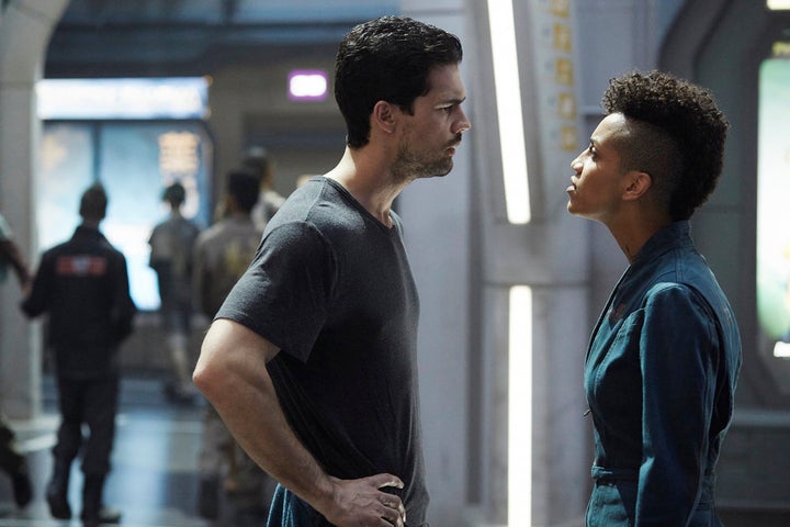 <p>Steven Strait and Dominique Tipper. They’re good friends. </p>