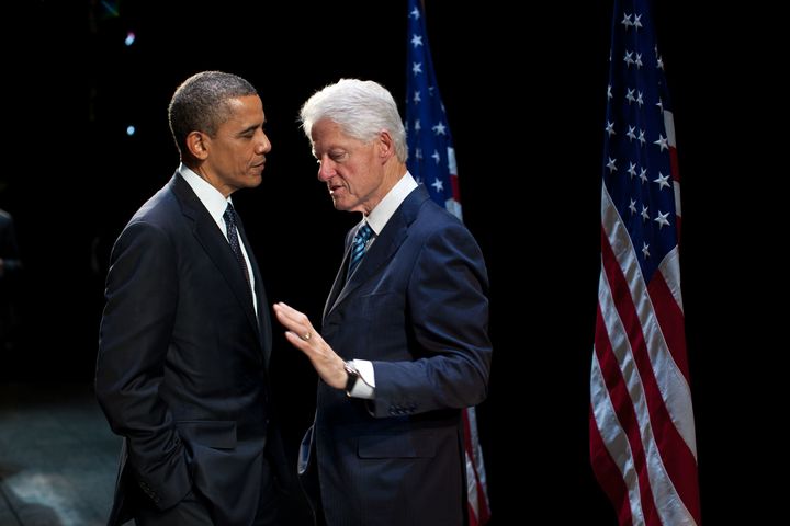 President Clinton counsels President Obama.