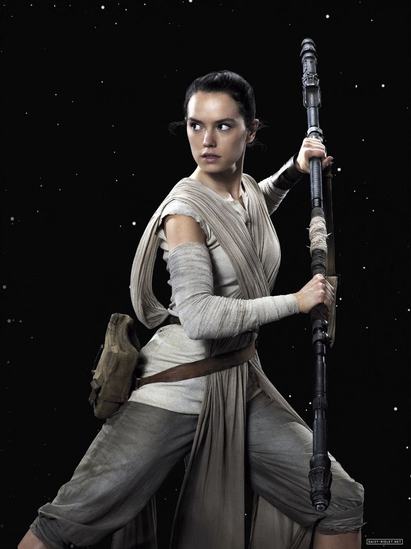 Daisy Ridley as Rey in <em>Star Wars The Force Awakens</em> <a rel="nofollow" href="https://www.celebmafia.com/" target="_bla