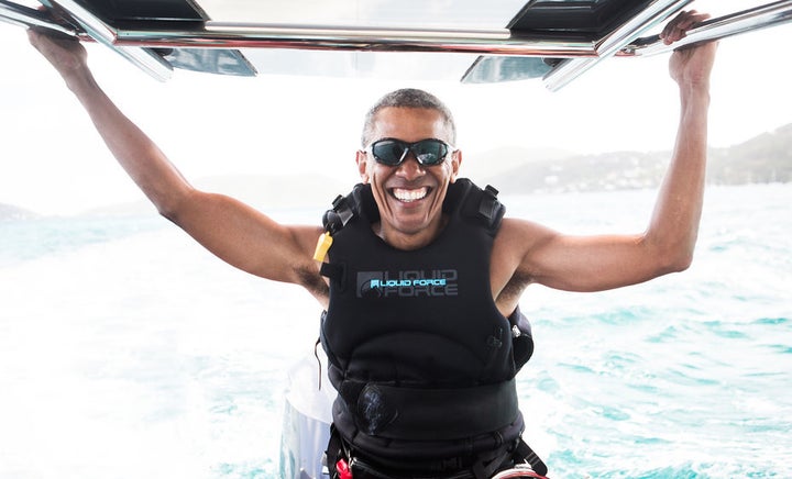 President Obama enjoying retirement.