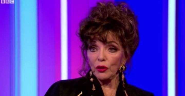 Joan Collins appeared on 'The One Show'