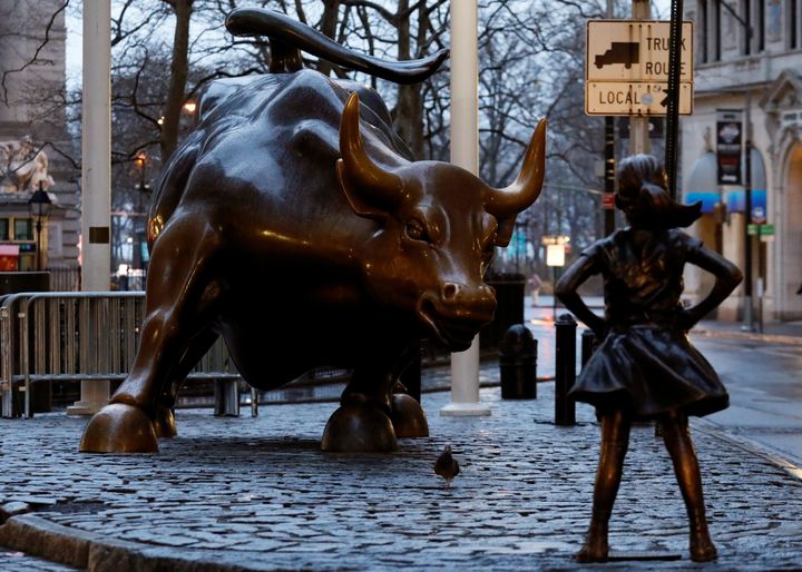 The statue is part of a campaign by US fund manager State Street to push companies to put women on their boards