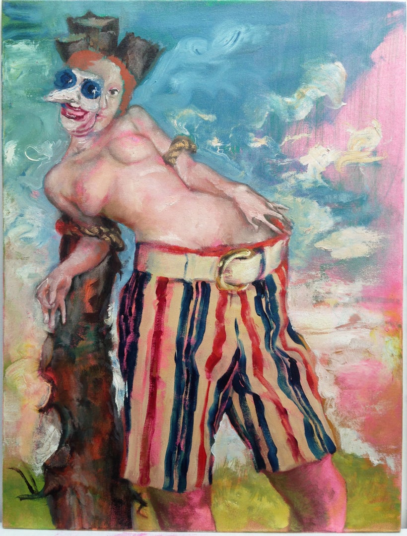 Don Doe, <em>History of America</em> (2014-15), oil on canvas, 24 x 18 inches