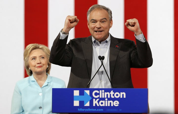 In a statement addressing his son's arrest, Sen. Tim Kaine (D-Va.), Democratic presidential nominee Hillary Clinton's running mate, said he supports his children having "their own views and concerns about current political issues."