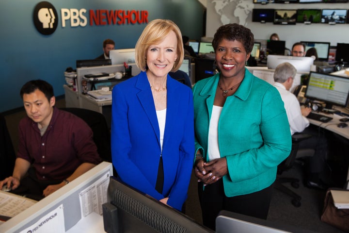 Anchored by Judy Woodruff alone following the death of Gwen Ifill in November, "NewsHour" is in the midst of a rating spike.