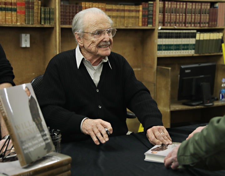 Daniels signs copies of "There I Go Again" in New York on March 2.