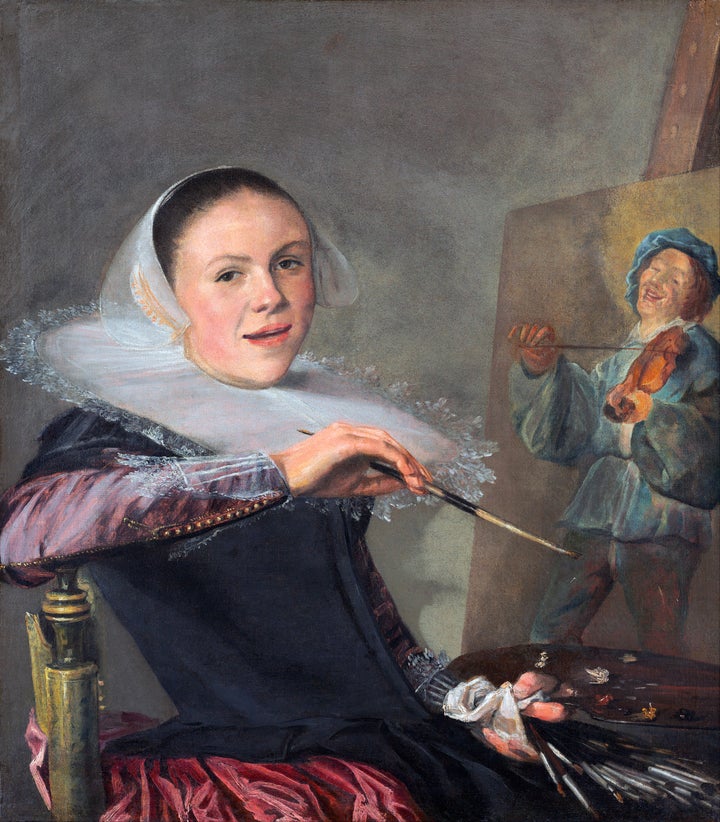 Self-portrait by Judith Leyster.